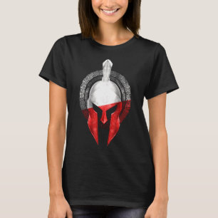 vlag van de Poolse Spartan Helmet Polska Sparta gl T-shirt