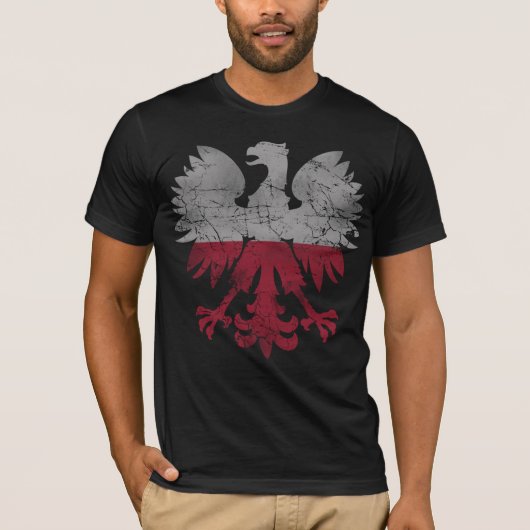 vlag van de Poolse Witte Eagle T-shirt (Voorkant)