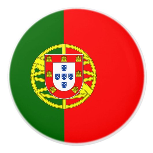 Vlag van de Portugese keramische Knob Knop (Voorkant)