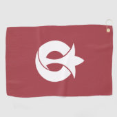 Vlag van de prefectuur Aichi, Japan Golfhanddoek (Horizontaal)