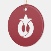 Vlag van de prefectuur Aichi, Japan Keramisch Ornament (Links)