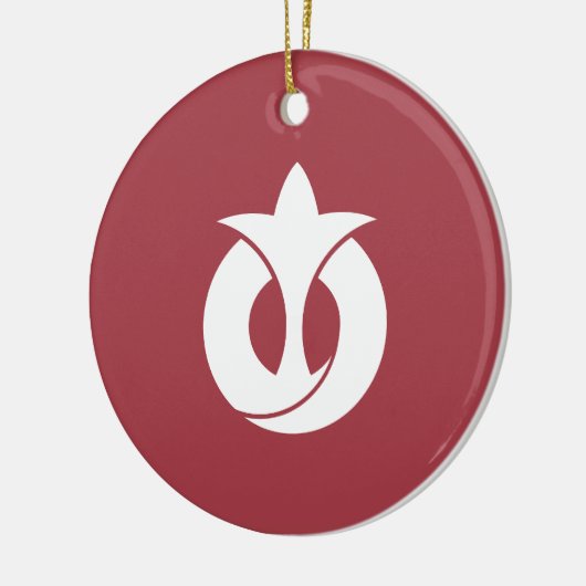 Vlag van de prefectuur Aichi, Japan Keramisch Ornament (Links)