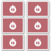Vlag van de prefectuur Aichi, Japan Sticker (Voorkant)