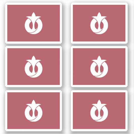 Vlag van de prefectuur Aichi, Japan Sticker (Voorkant)