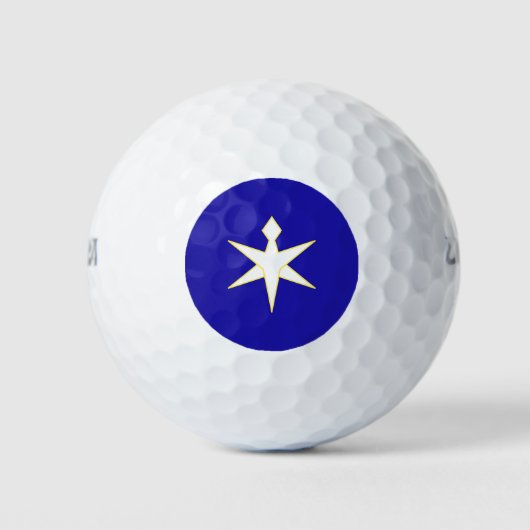 Vlag van de prefectuur Chiba, Japan Golfballen (Voorkant)