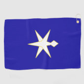 Vlag van de prefectuur Chiba, Japan Golfhanddoek (Horizontaal)