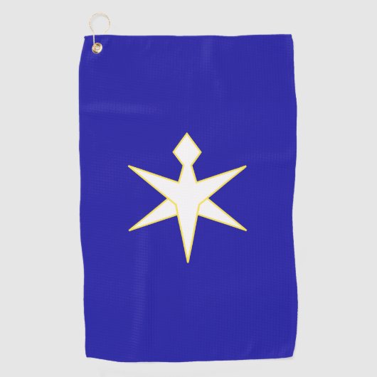 Vlag van de prefectuur Chiba, Japan Golfhanddoek (Voorkant)