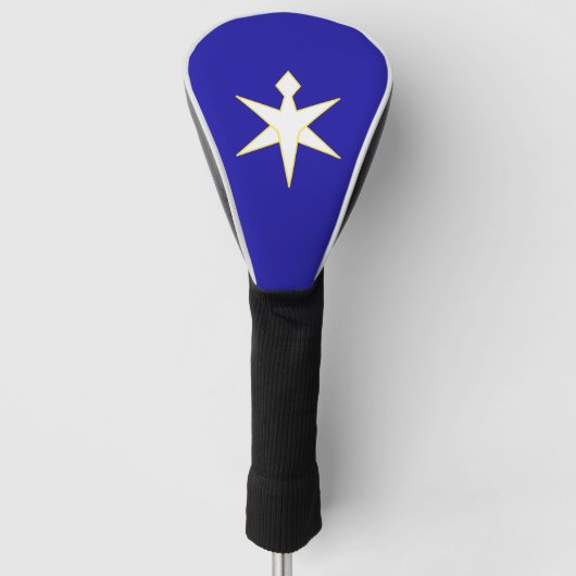 Vlag van de prefectuur Chiba, Japan Golfheadcover (Voorkant)