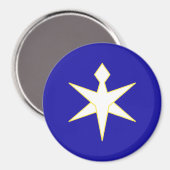 Vlag van de prefectuur Chiba, Japan Magneet (Voorkant / Achterkant)