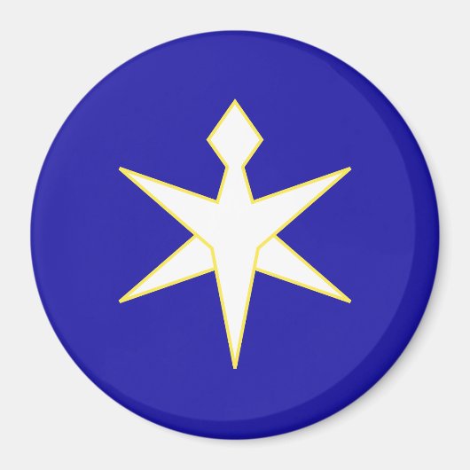 Vlag van de prefectuur Chiba, Japan Magneet (Voorkant)