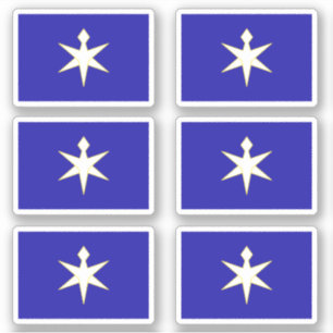 Vlag van de prefectuur Chiba, Japan Sticker