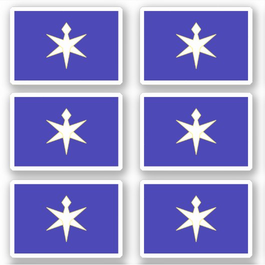 Vlag van de prefectuur Chiba, Japan Sticker (Voorkant)