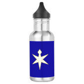 Vlag van de prefectuur Chiba, Japan Waterfles (Links)