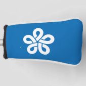 Vlag van de prefectuur Fukuoka, Japan Golfheadcover (Voorkant)