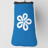 Vlag van de prefectuur Fukuoka, Japan Golfheadcover (Draai 90)