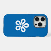 Vlag van de prefectuur Fukuoka, Japan iPhone Hoesje (Achterkant horizontaal)