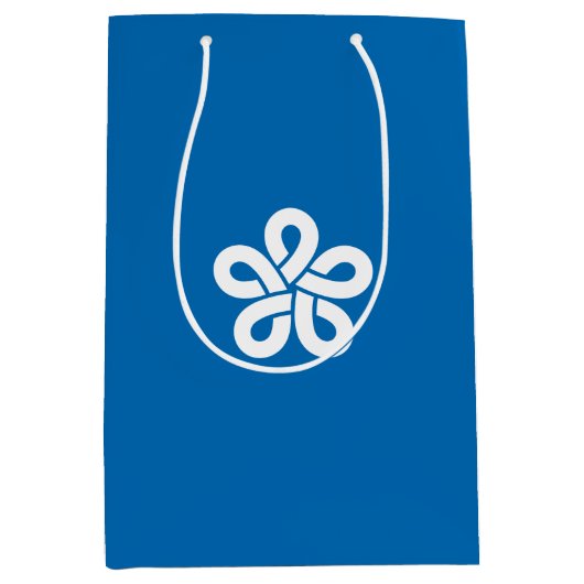 Vlag van de prefectuur Fukuoka, Japan Medium Cadeauzakje (Voorkant)