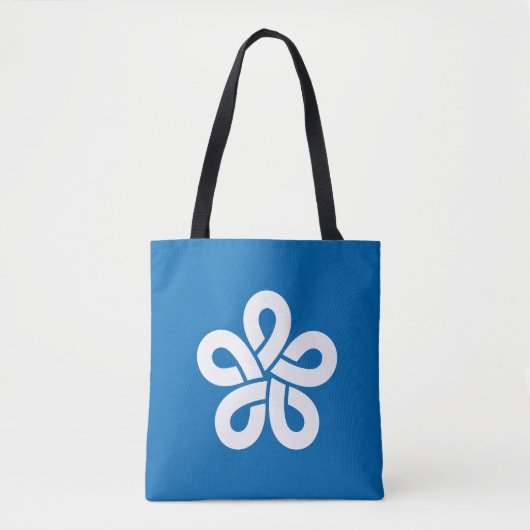 Vlag van de prefectuur Fukuoka, Japan Tote Bag (Voorkant)