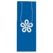Vlag van de prefectuur Fukuoka, Japan Wijn Cadeautas (Voorkant)