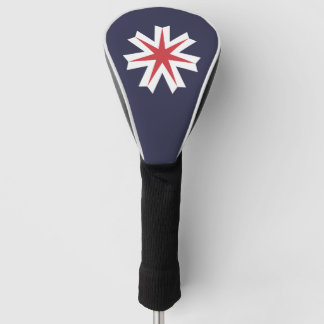 Vlag van de prefectuur Hokkaido, Japan Golfheadcover
