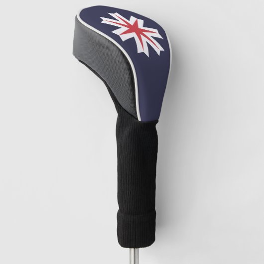 Vlag van de prefectuur Hokkaido, Japan Golfheadcover (Schuin)