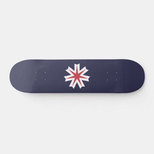 Vlag van de prefectuur Hokkaido, Japan Persoonlijk Skateboard (Horizontaal)