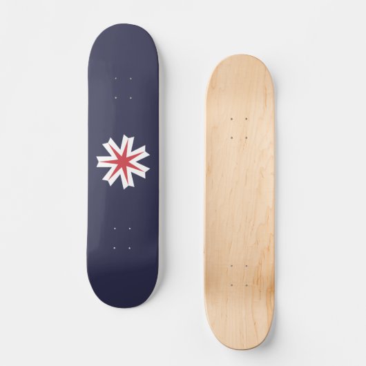 Vlag van de prefectuur Hokkaido, Japan Persoonlijk Skateboard (Voorkant)