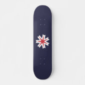 Vlag van de prefectuur Hokkaido, Japan Persoonlijk Skateboard (Voorkant)