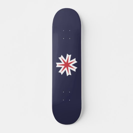 Vlag van de prefectuur Hokkaido, Japan Persoonlijk Skateboard (Voorkant)