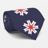 Vlag van de prefectuur Hokkaido, Japan Stropdas (Opgerold)