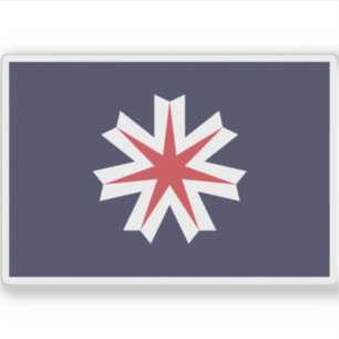 Vlag van de prefectuur Hokkaido Sticker