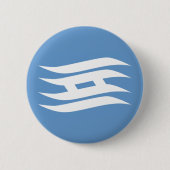 Vlag van de prefectuur Hyogo, Japan Ronde Button 5,7 Cm (Voorkant)