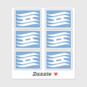 Vlag van de prefectuur Hyogo, Japan Sticker (Vel)