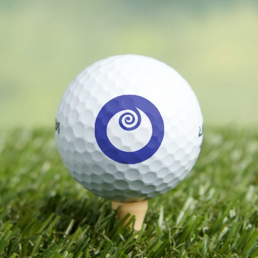 Vlag van de prefectuur Ibaraki, Japan Golfballen (Insitu Shirt)