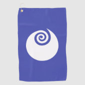 Vlag van de prefectuur Ibaraki, Japan Golfhanddoek (Voorkant)