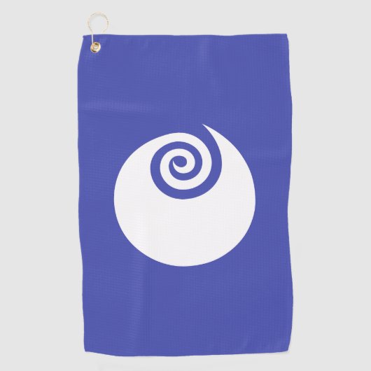 Vlag van de prefectuur Ibaraki, Japan Golfhanddoek (Voorkant)
