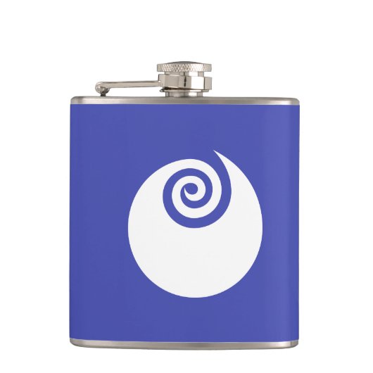 Vlag van de prefectuur Ibaraki, Japan Heupfles (Voorkant)