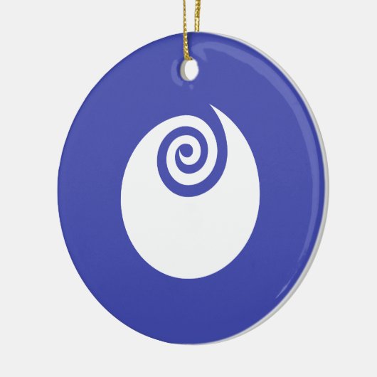 Vlag van de prefectuur Ibaraki, Japan Keramisch Ornament (Links)