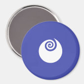 Vlag van de prefectuur Ibaraki, Japan Magneet (Voorkant / Achterkant)