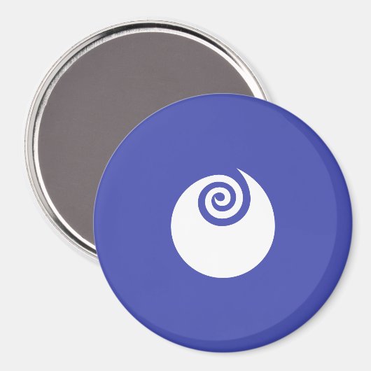 Vlag van de prefectuur Ibaraki, Japan Magneet (Voorkant / Achterkant)