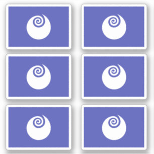 Vlag van de prefectuur Ibaraki, Japan Sticker