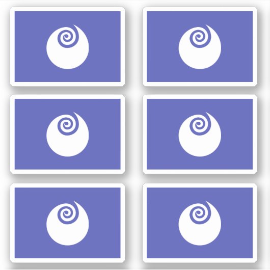 Vlag van de prefectuur Ibaraki, Japan Sticker (Voorkant)