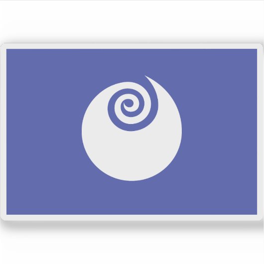 Vlag van de prefectuur Ibaraki, Japan Sticker (Voorkant)