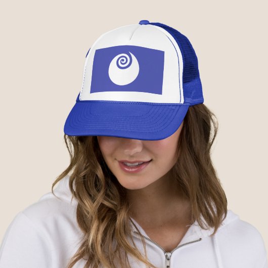 Vlag van de prefectuur Ibaraki, Japan Trucker Pet (In situ)