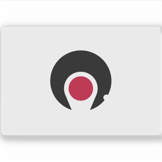 Vlag van de prefectuur Kagoshima, Japan Sticker (Voorkant)