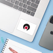 Vlag van de prefectuur Kagoshima, Japan Sticker (Laptop met iPhone)