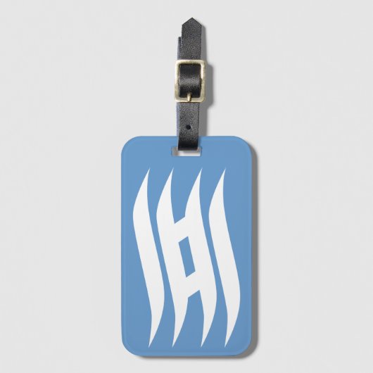 Vlag van de prefectuur Kanagawa, Japan Bagagelabel (Voorkant (verticaal))