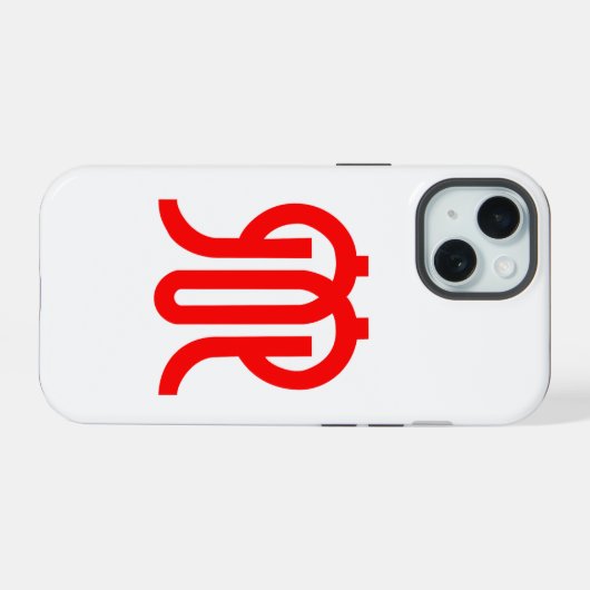 Vlag van de prefectuur Kanagawa, Japan iPhone 15 Case (Achterkant horizontaal)