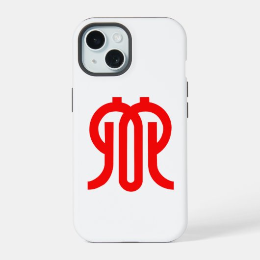 Vlag van de prefectuur Kanagawa, Japan iPhone 15 Case (Achterkant)