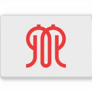 Vlag van de prefectuur Kanagawa, Japan Sticker